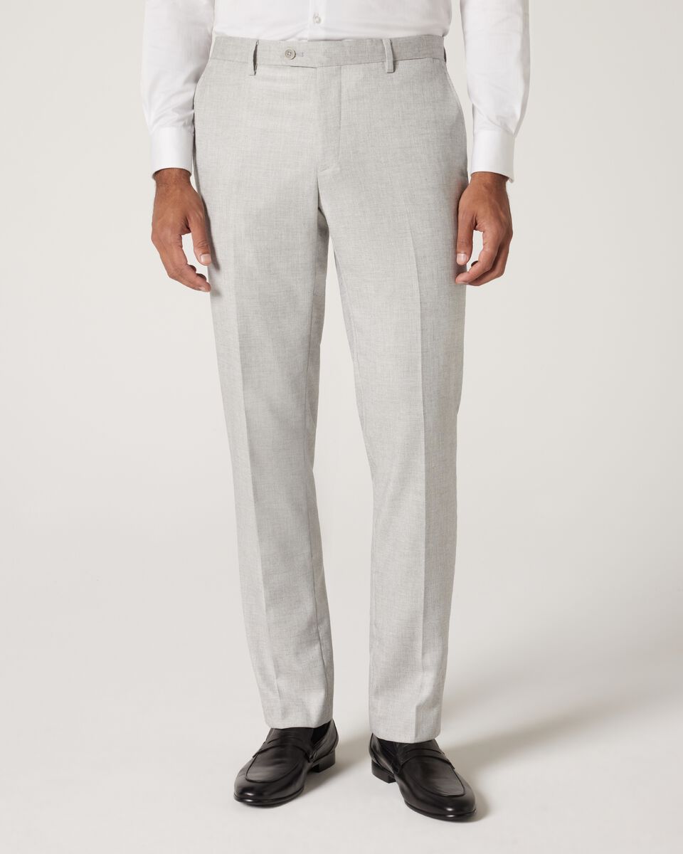 Slim Stretch Textured Tailored Pant, Light Grey, hi-res